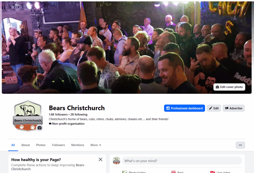 Bears facebook page